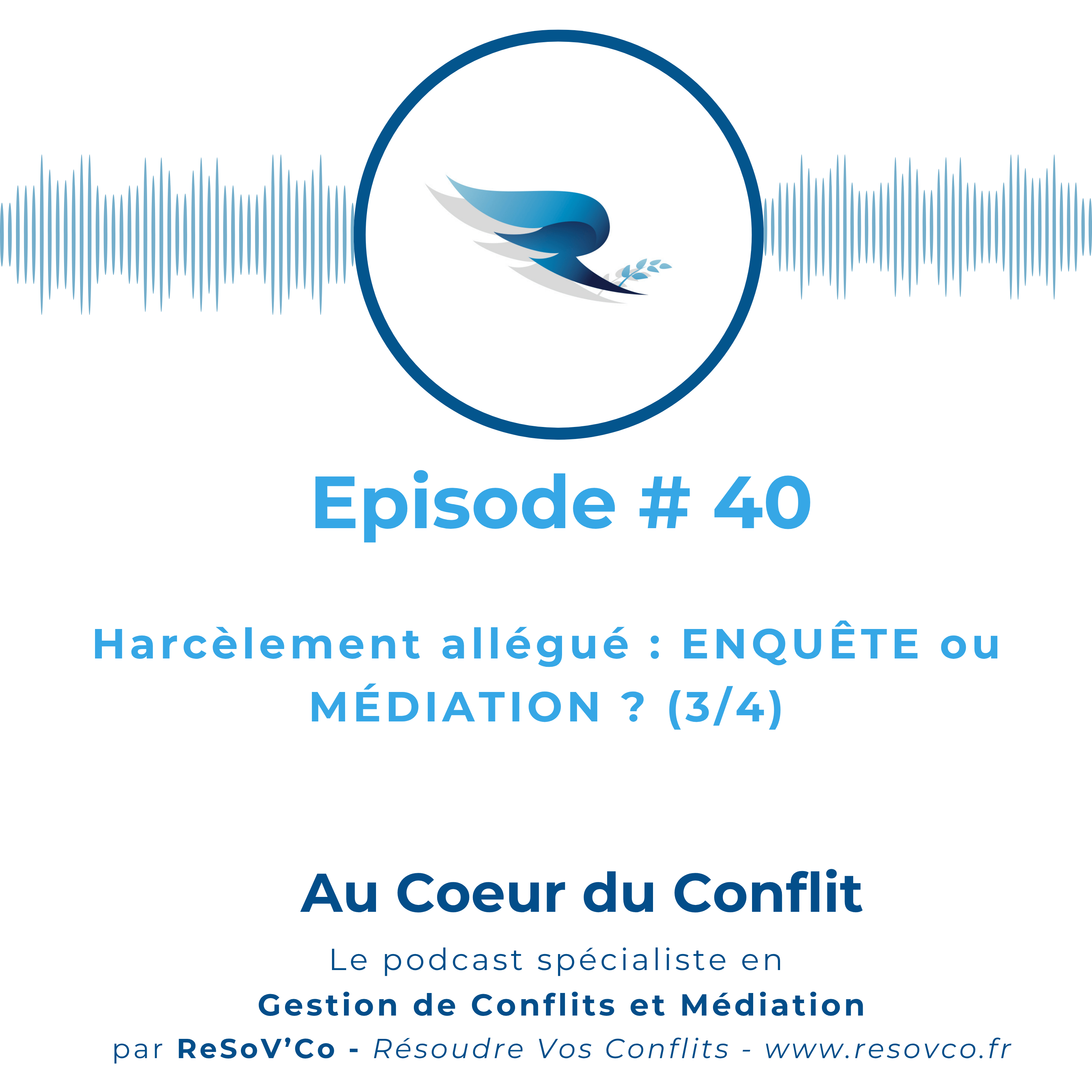 40. Harcèlement allégué : ENQUÊTE ou MÉDIATION ? (3/4)