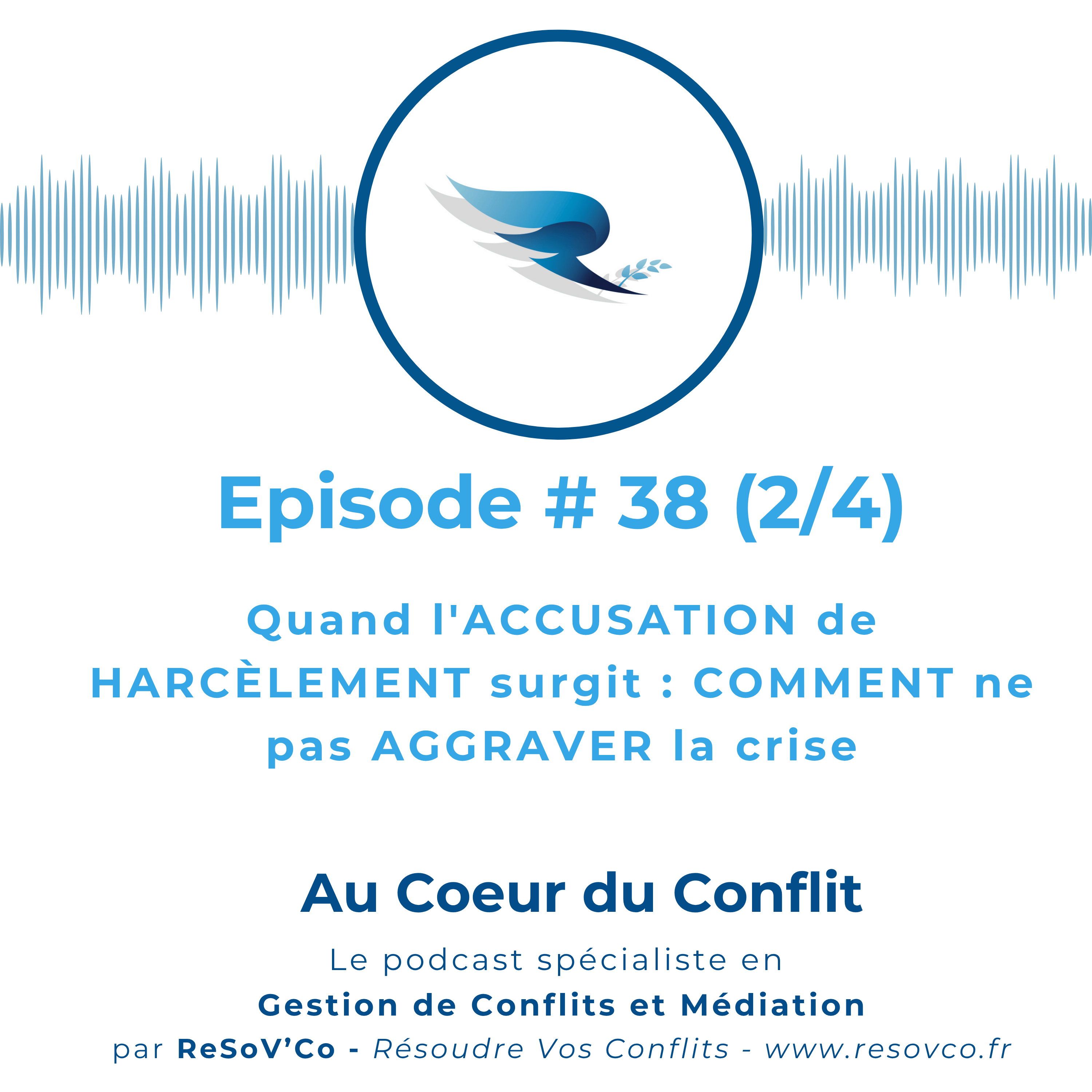 38. L'ACCUSATION de HARCÈLEMENT surgit : ne pas aggraver la crise